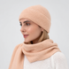 Жіноча в&rsquo;язана шапка Classic &mdash; Peach Nude Classic_03 фото 3
