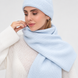 Жіночий в&rsquo;язаний шарф Classic &mdash; Sky Blue Classic_06 фото 2